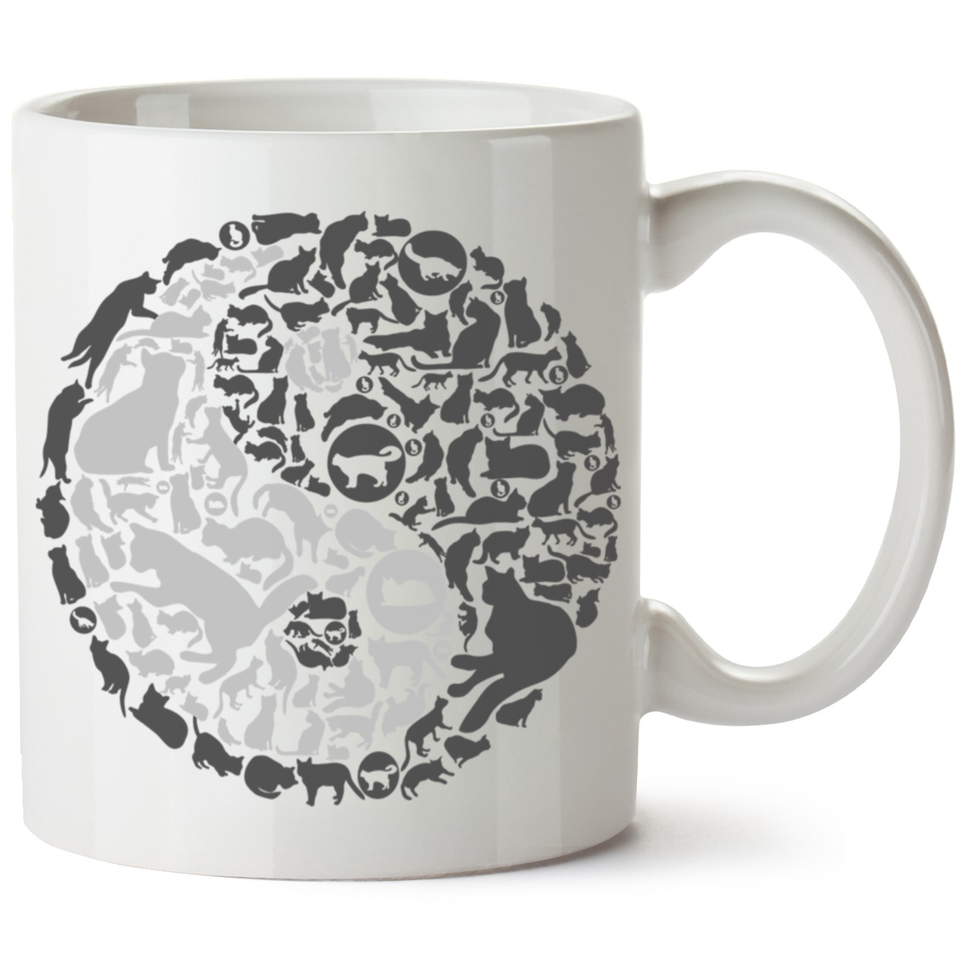 Kedi Baskılı Porselen Kupa Bardak