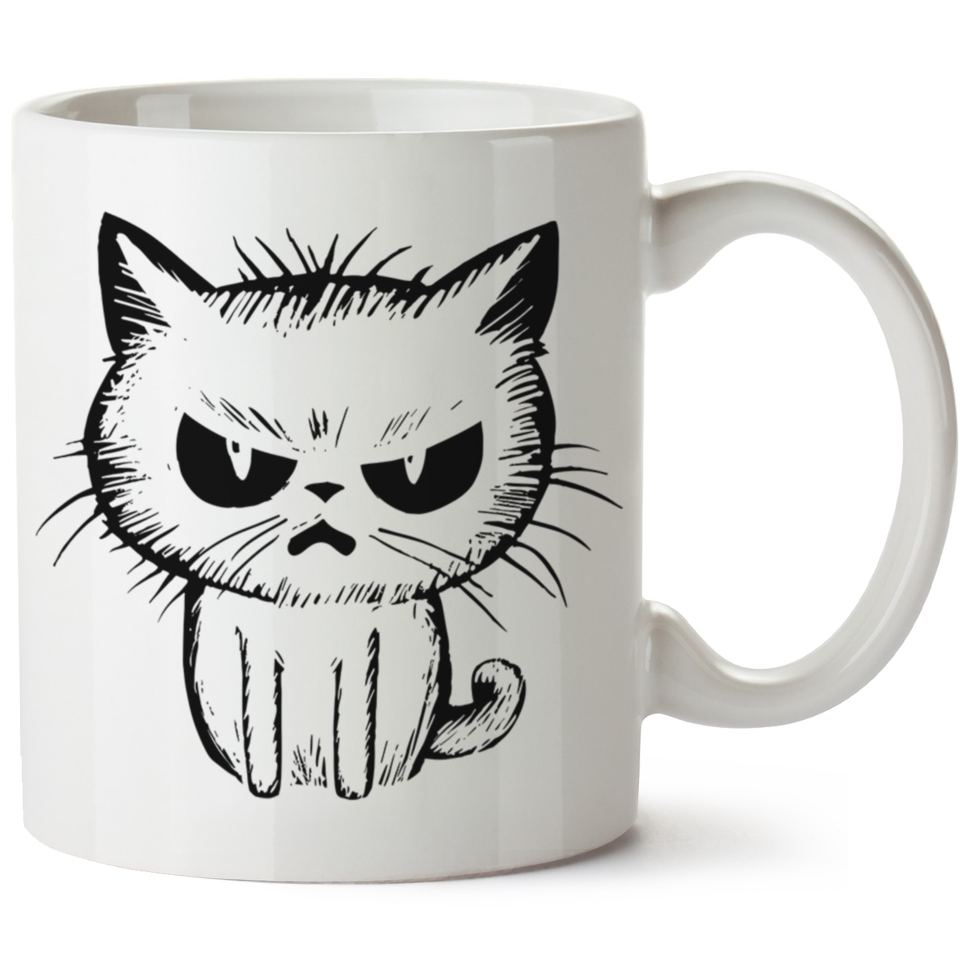 Kedi Baskılı Porselen Kupa Bardak