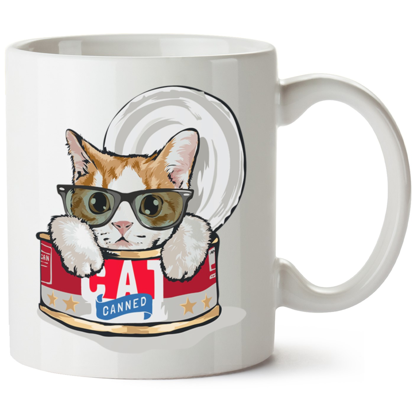 Kedi Baskılı Porselen Kupa Bardak