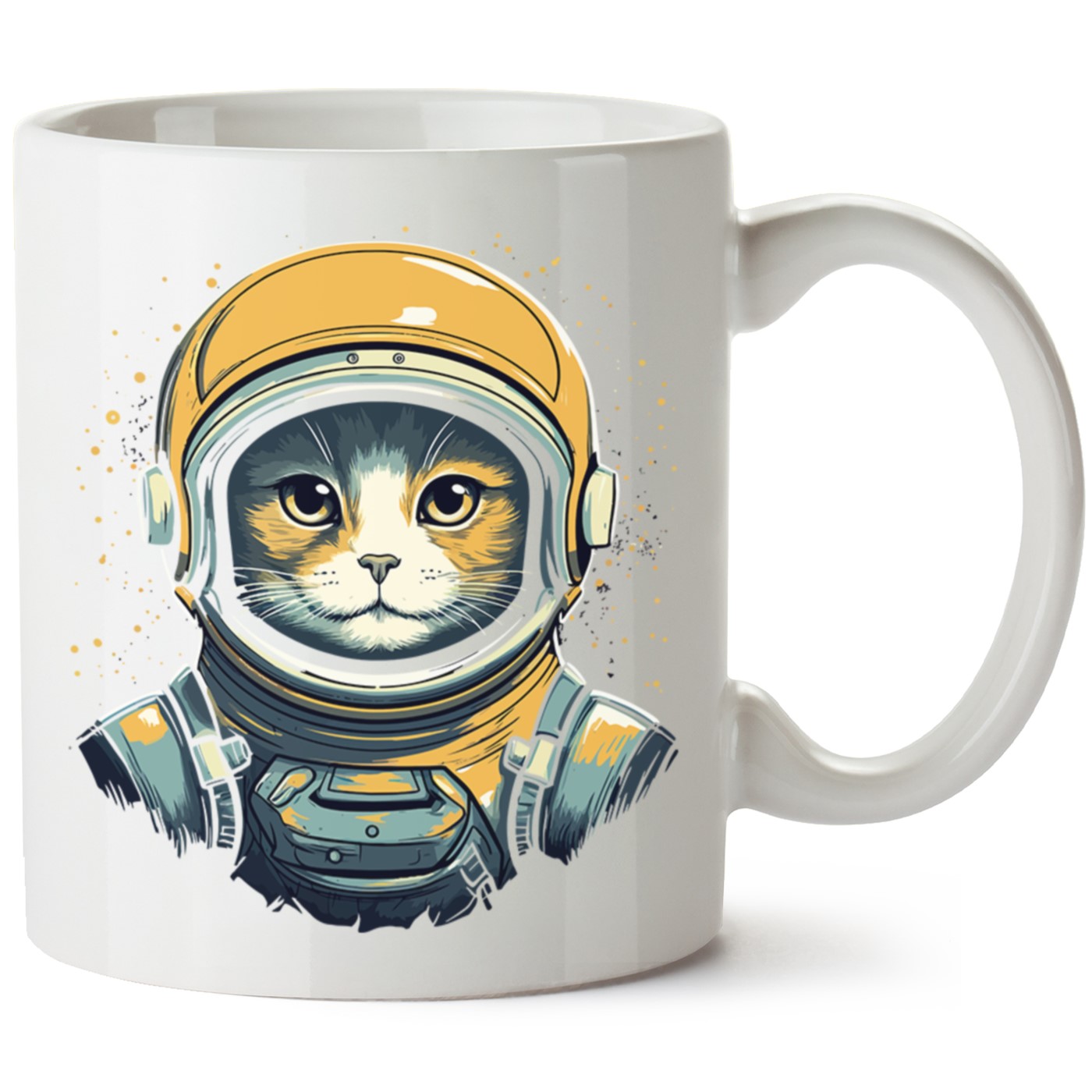 Kedi Baskılı Porselen Kupa Bardak