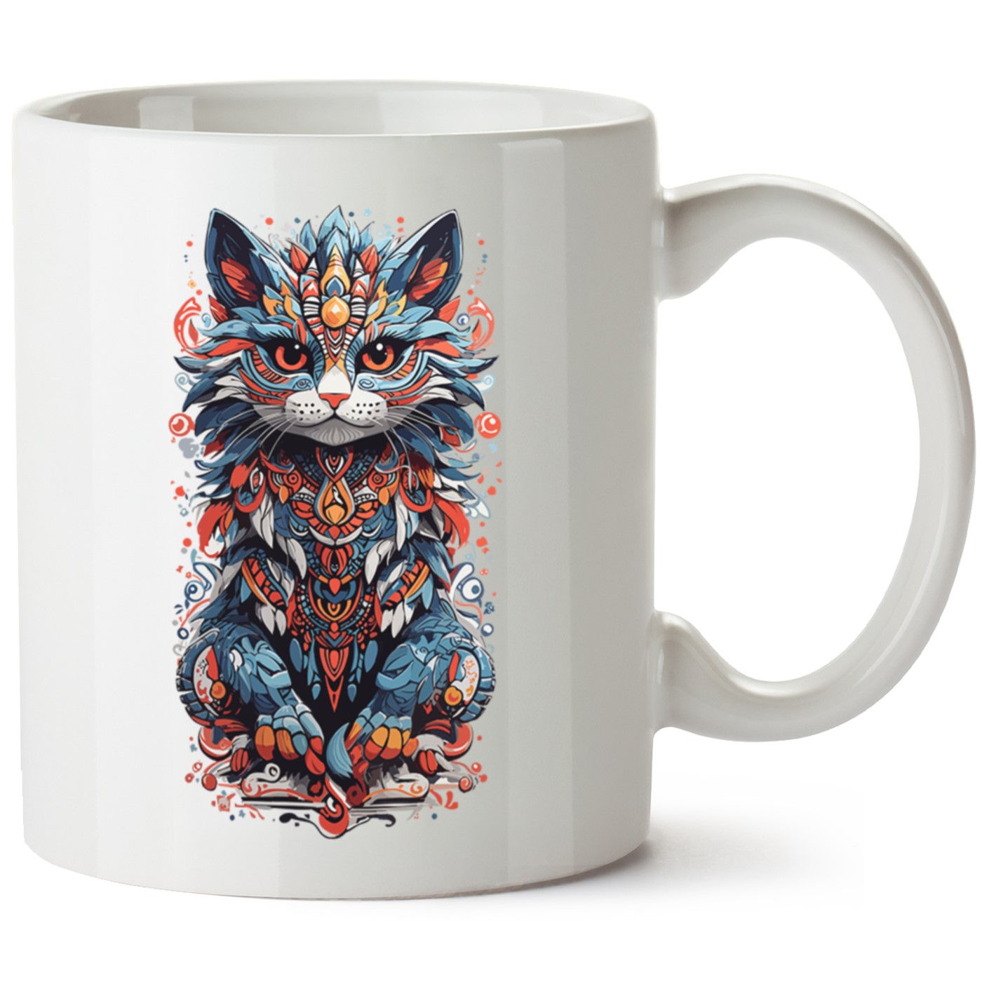 Kedi Baskılı Porselen Kupa Bardak