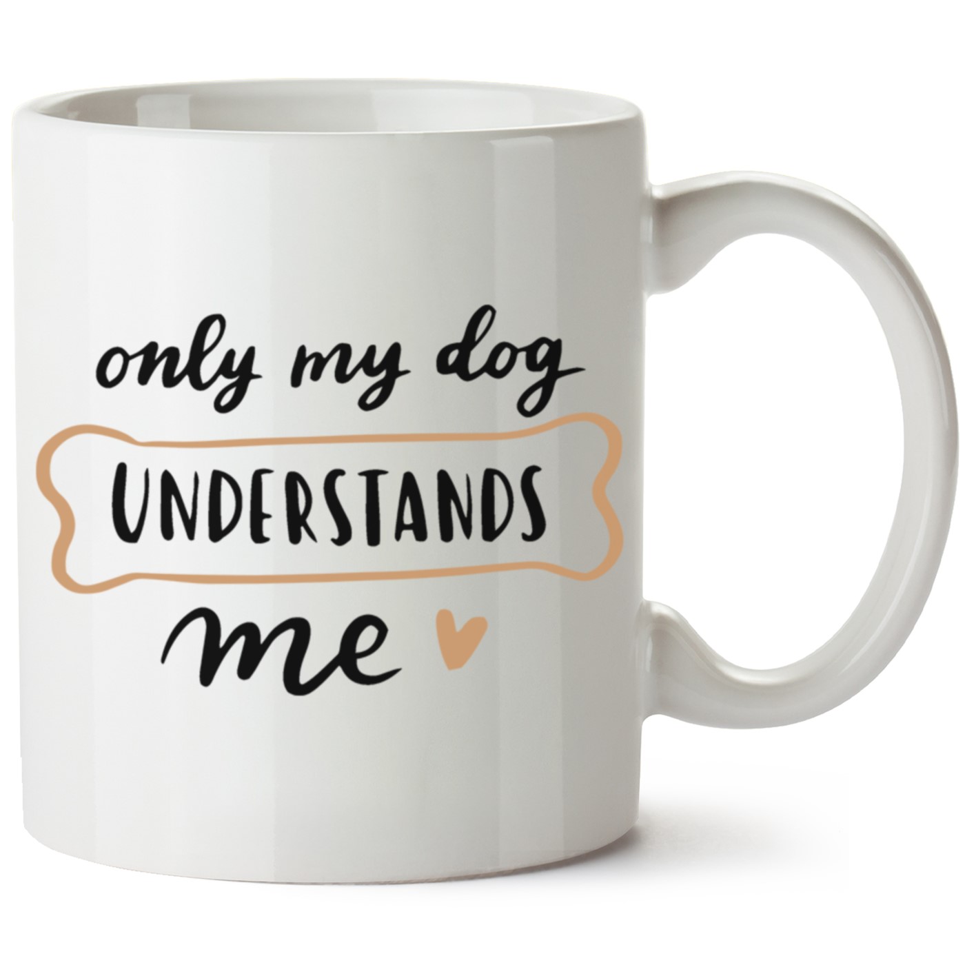 Köpek Baskılı Porselen Kupa Bardak