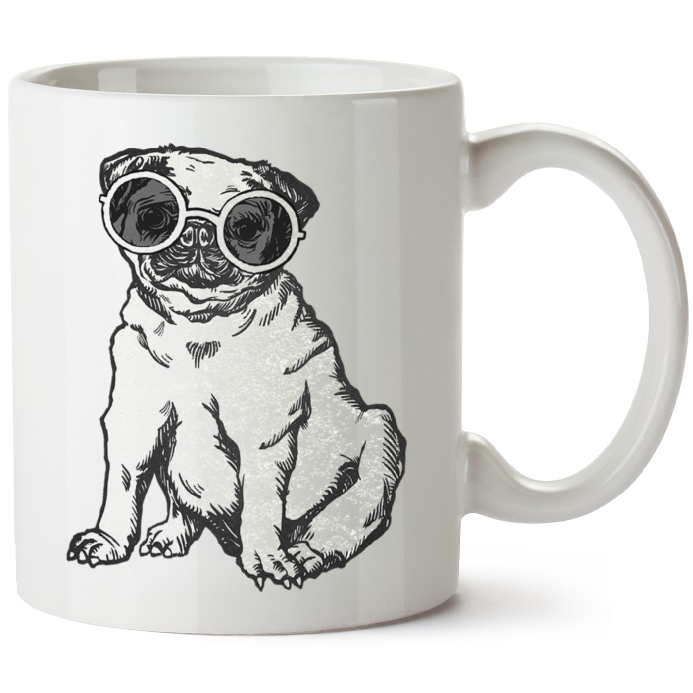 Köpek Baskılı Porselen Kupa Bardak