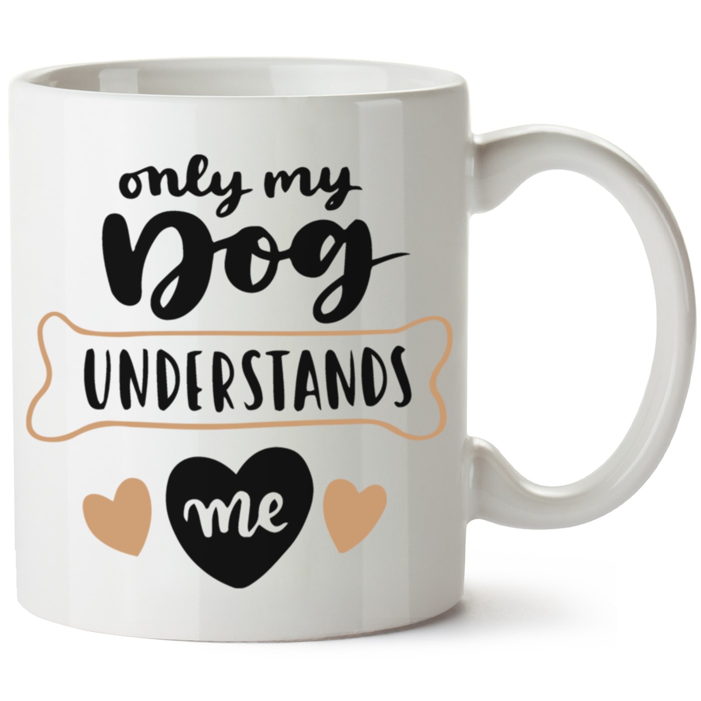 Köpek Baskılı Porselen Kupa Bardak