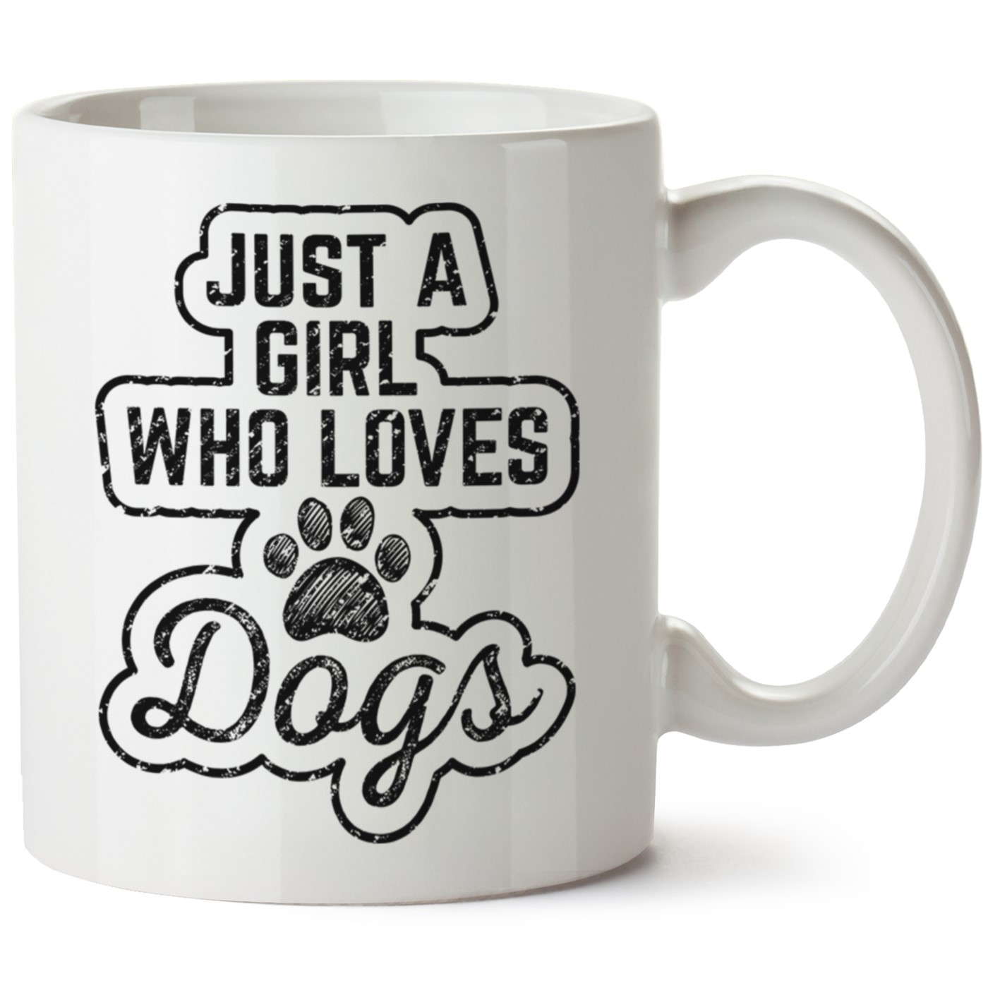 Köpek Baskılı Porselen Kupa Bardak