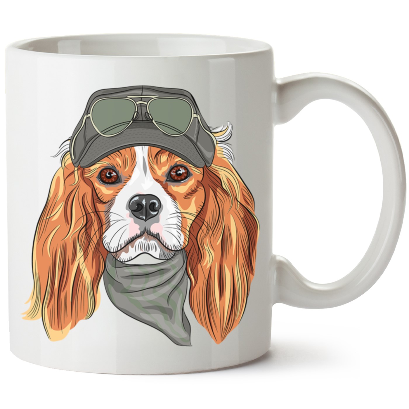 Köpek Baskılı Porselen Kupa Bardak