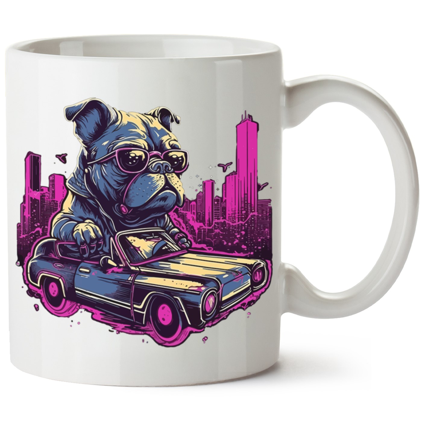 Köpek Baskılı Porselen Kupa Bardak