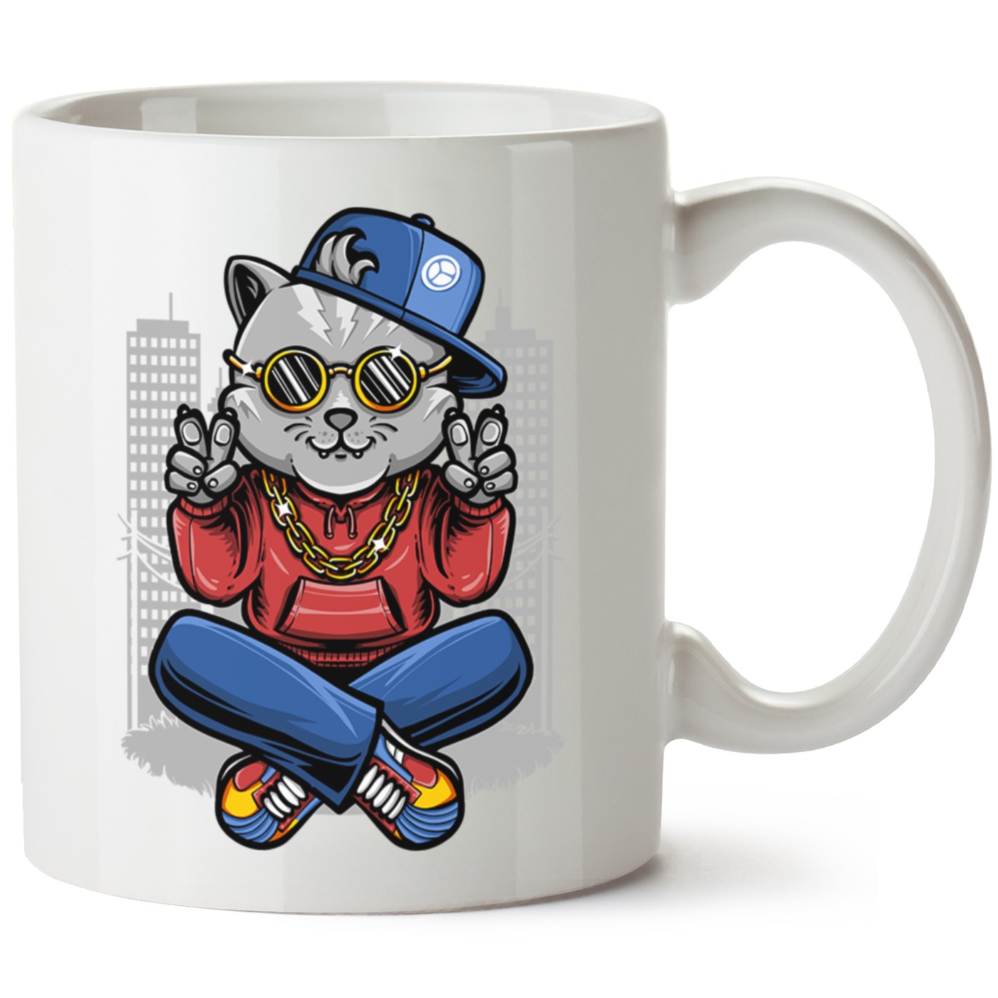 Köpek Baskılı Porselen Kupa Bardak