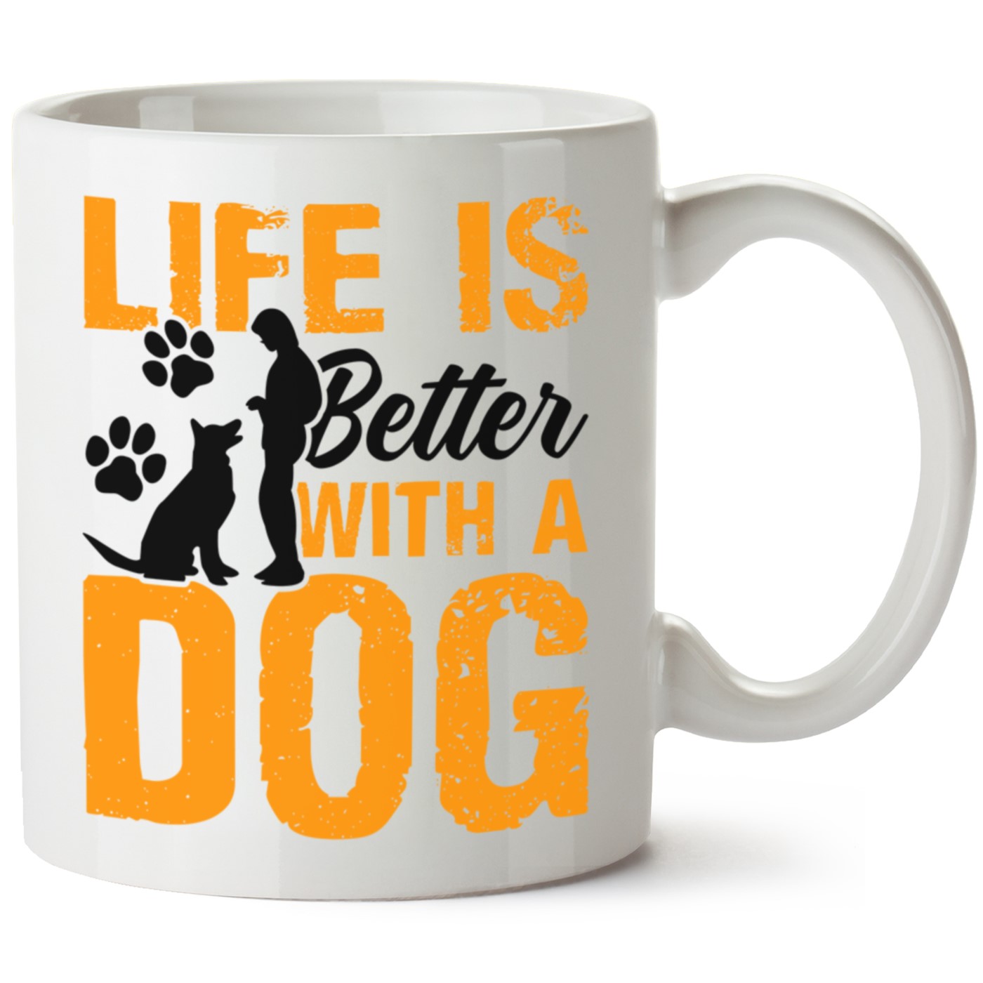 Köpek Baskılı Porselen Kupa Bardak