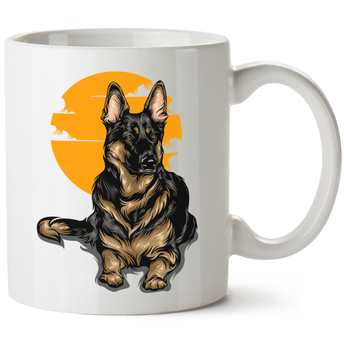 Köpek Baskılı Porselen Kupa Bardak