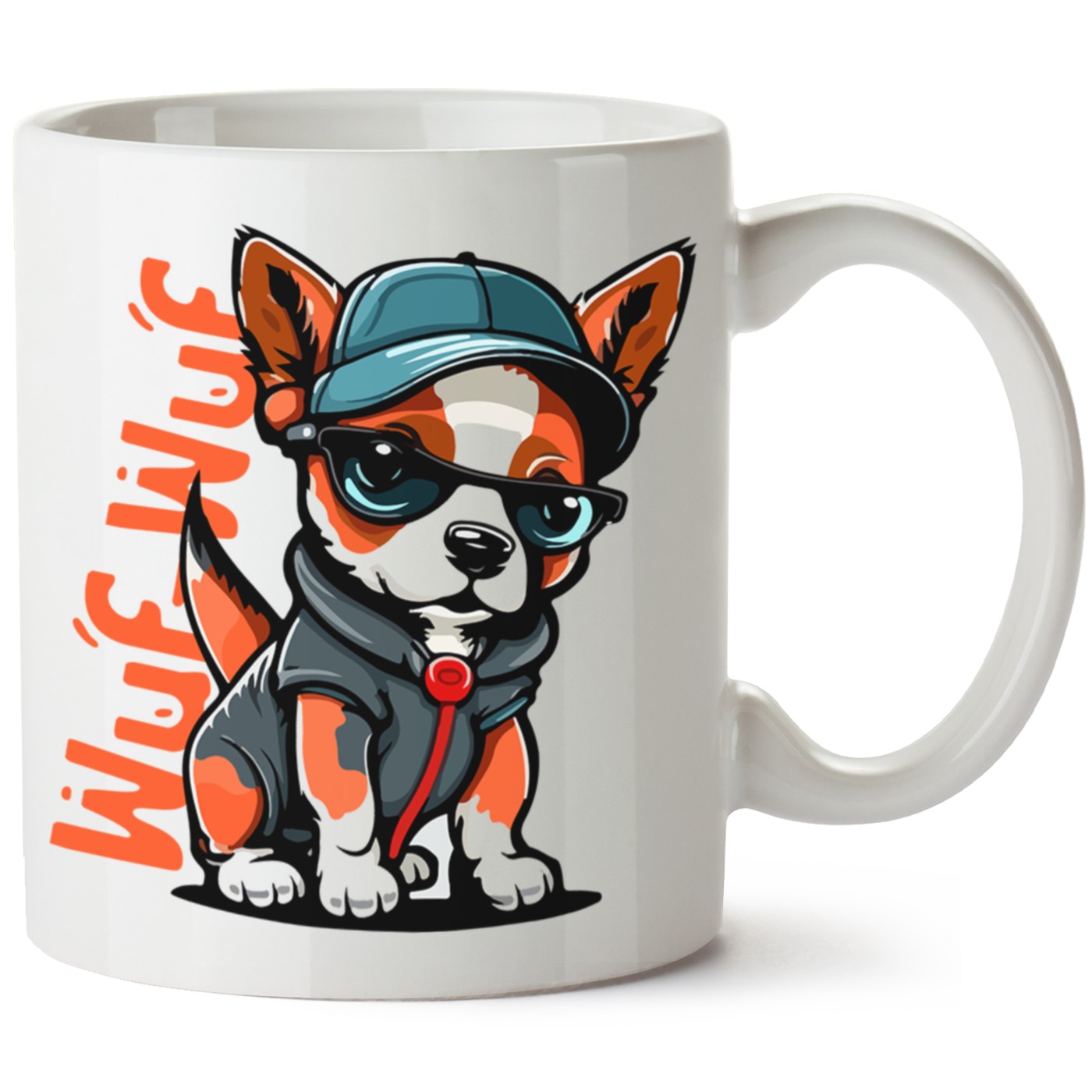 Köpek Baskılı Porselen Kupa Bardak