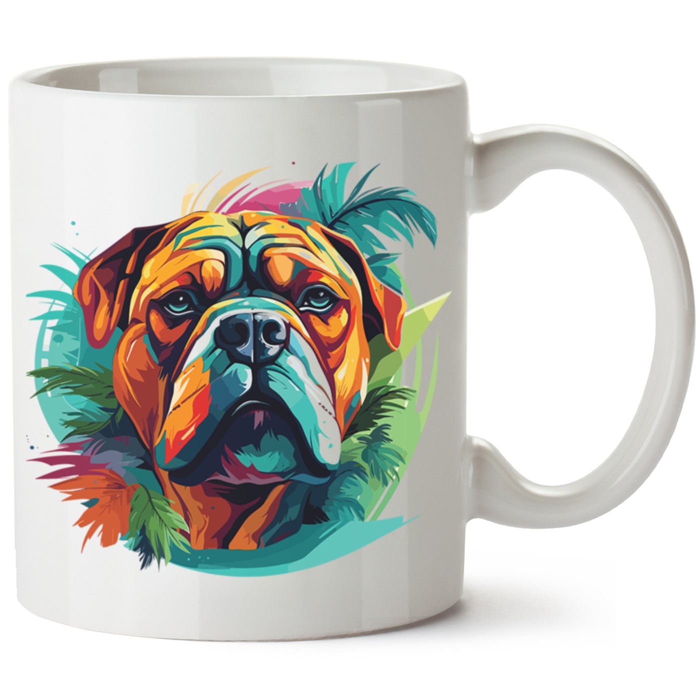 Köpek Baskılı Porselen Kupa Bardak