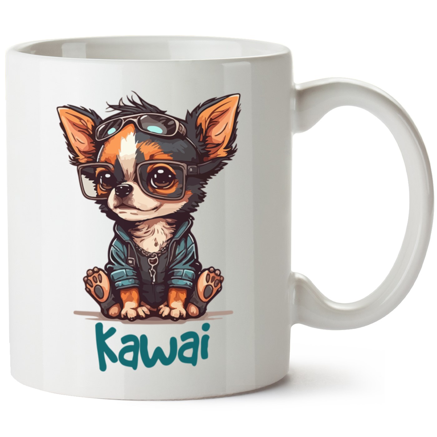 Köpek Baskılı Porselen Kupa Bardak