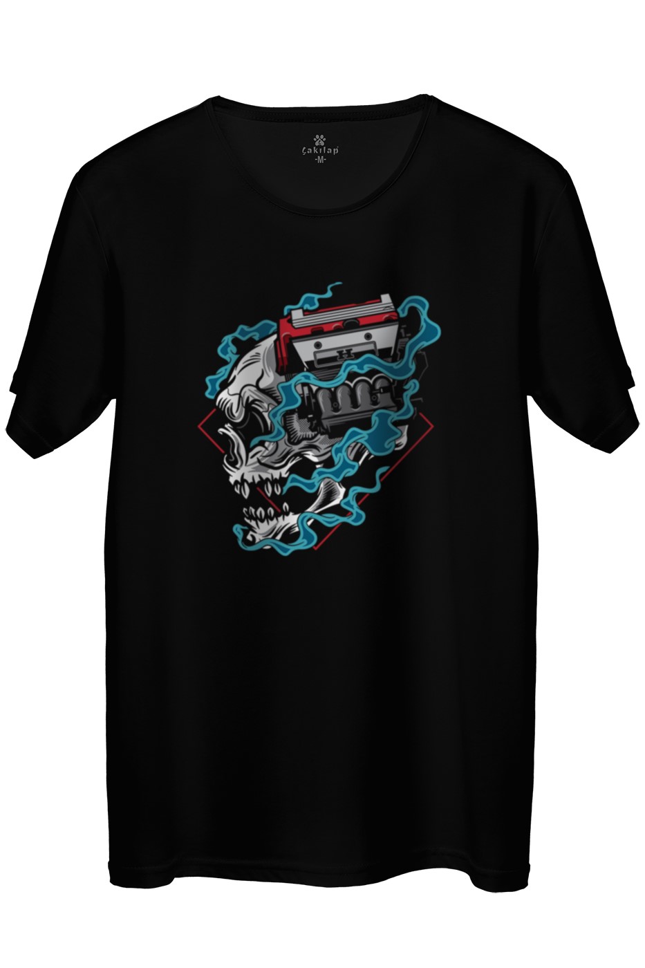 Motor Beyin Baskılı Regular Tişört