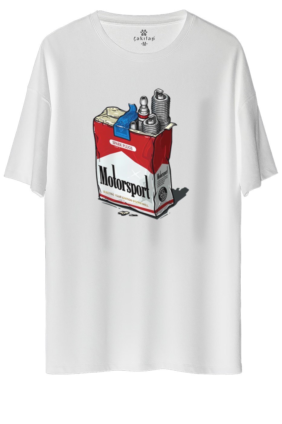 motosportsgr Baskılı Oversize Tişört