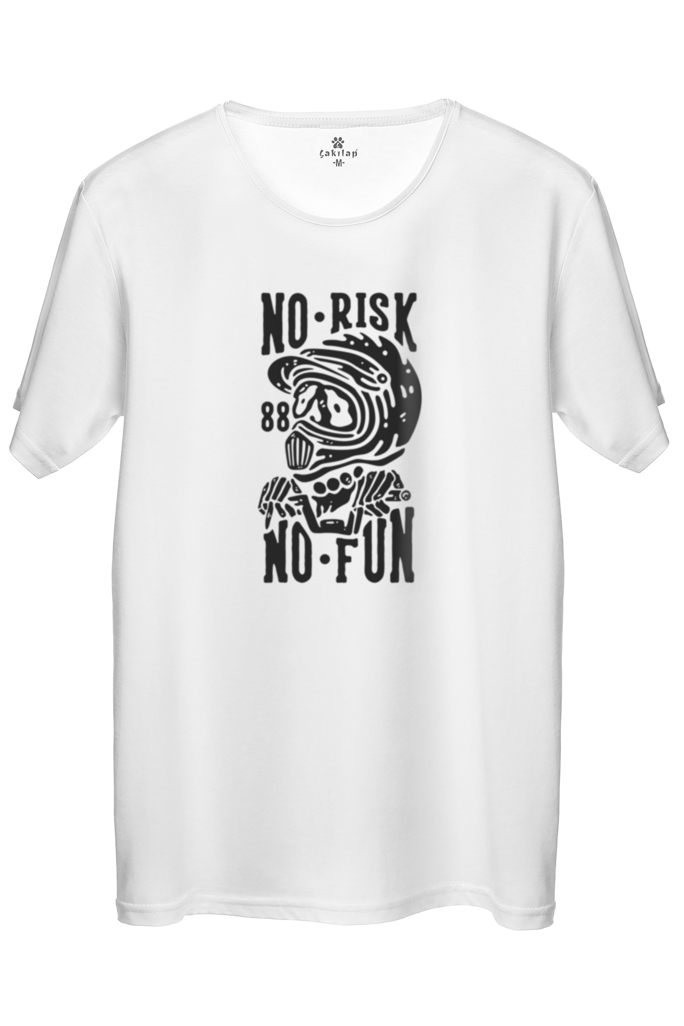 No Risk No Fun  Baskılı Regular Tişört