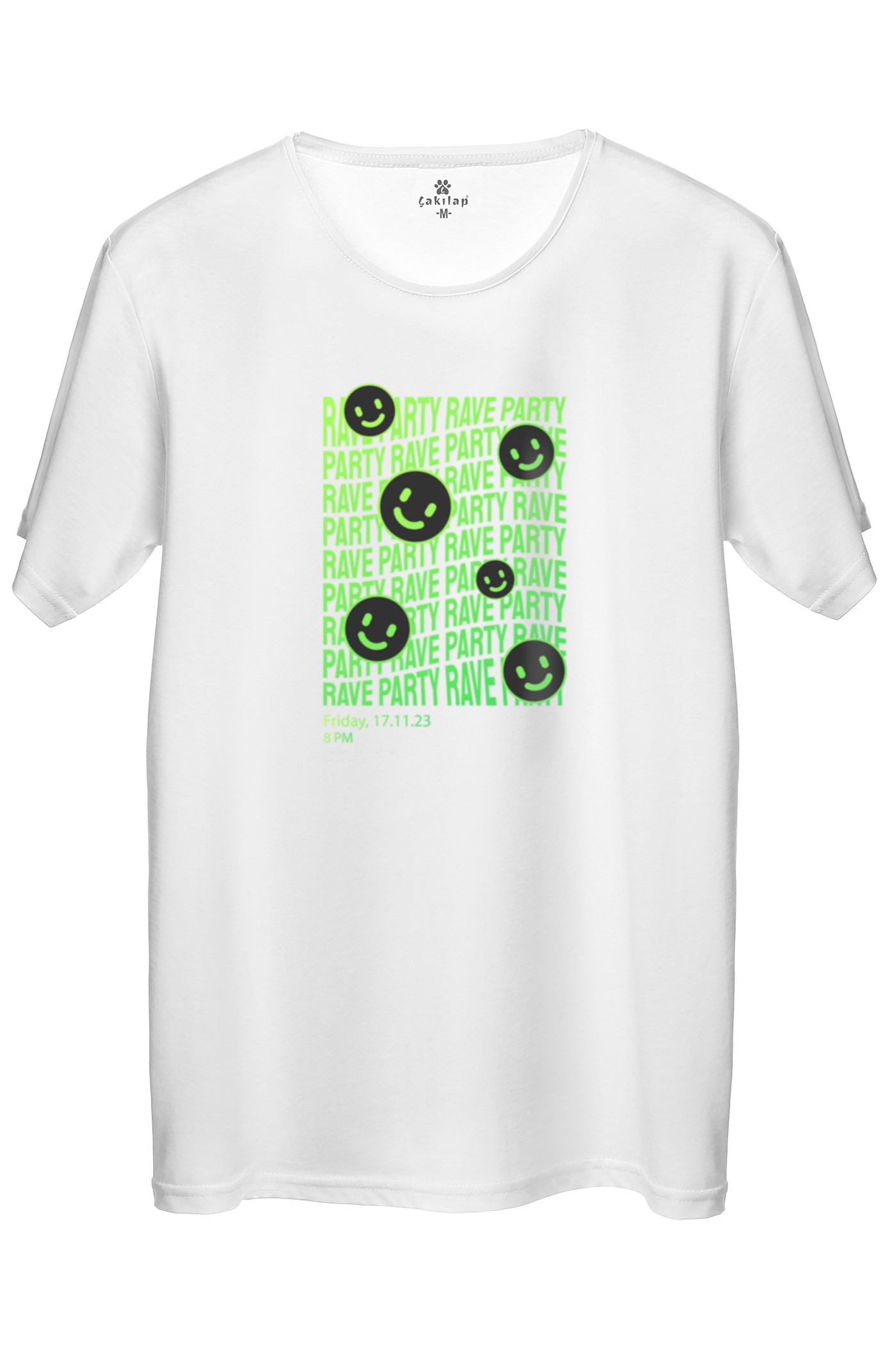 Party Rave  Baskılı Regular Tişört