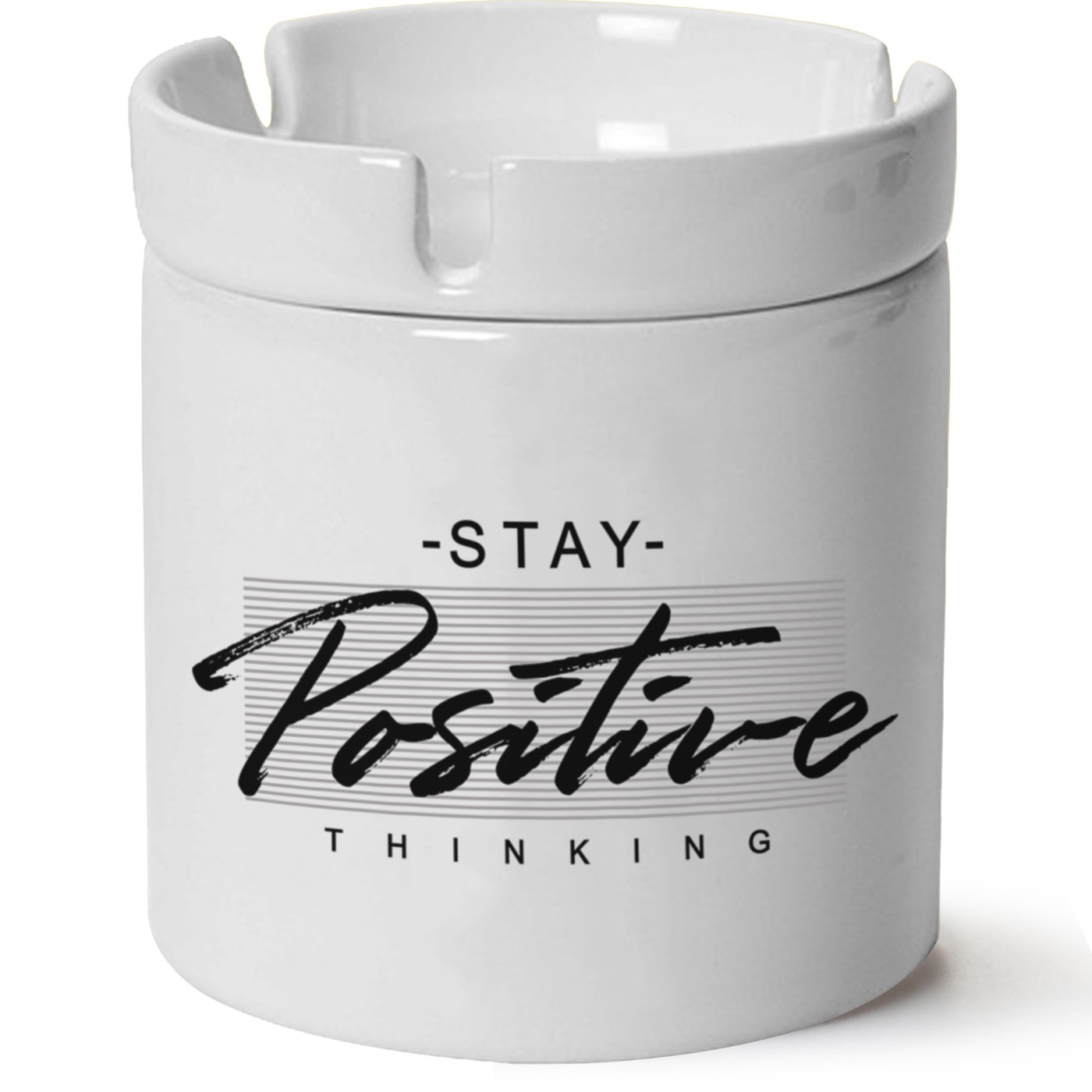 No İn The Mind Baskılı Porselen Küllük