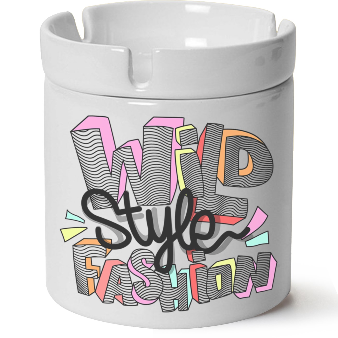 Never Give Up Hope Baskılı Porselen Küllük